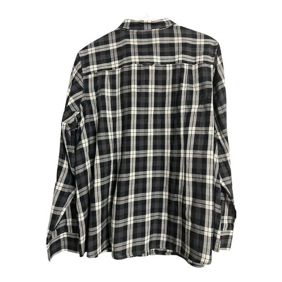 Womens Plaid Button Down Shirt Casual Top Biker Harley Davidson Motorcycle 1W - Picture 5 of 6